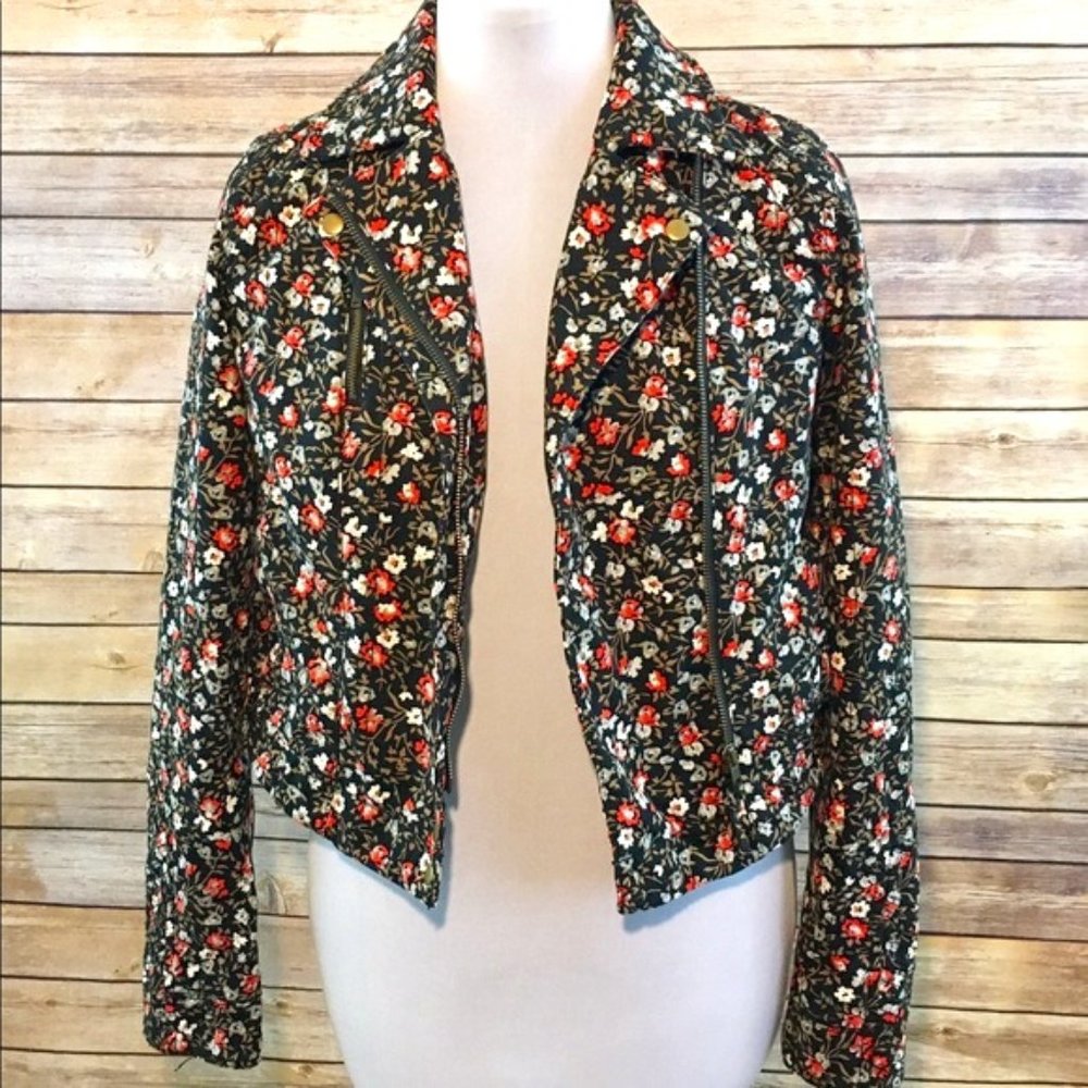 Anthropologie Hei Hei Tinsley Moto Jacket Floral 2